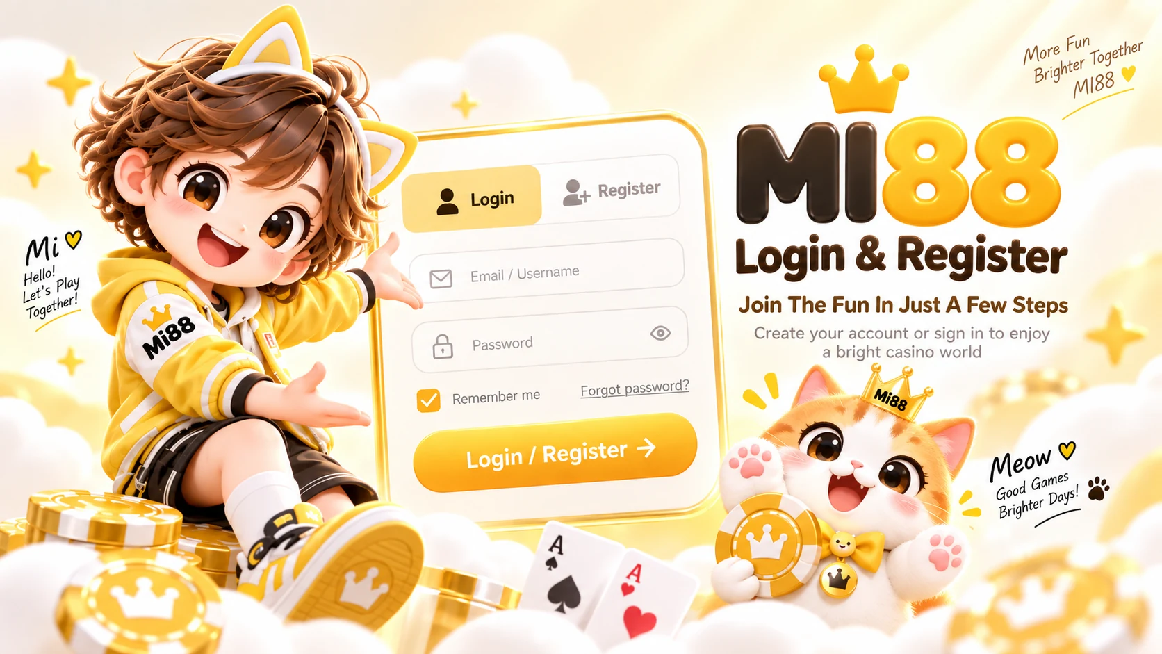 MI88 Login and Register banner